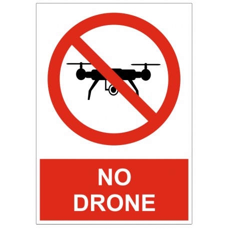Signalétique interdit drone (version anglais)