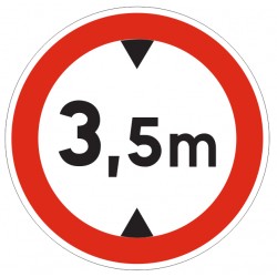 Panneau hauteur limitée