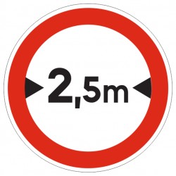 Panneau largeur limitée