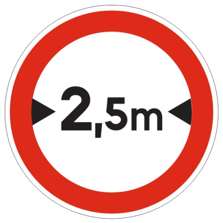 Panneau largeur limitée