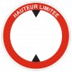 Panneau signalétique hauteur limitée