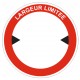 Panneau signalétique largeur limitée