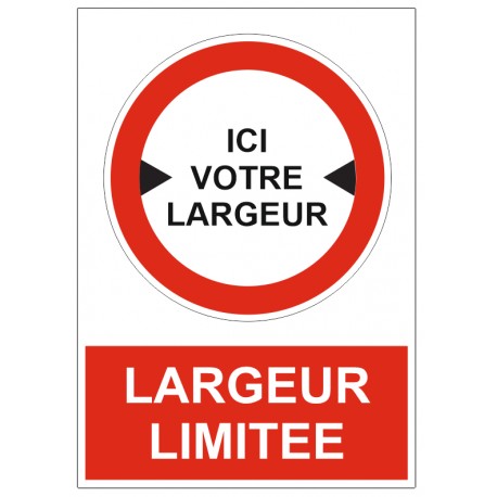 Panneau largeur limitée (à personnaliser)