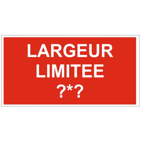 Pencarte hauteur limitée (à personnaliser)