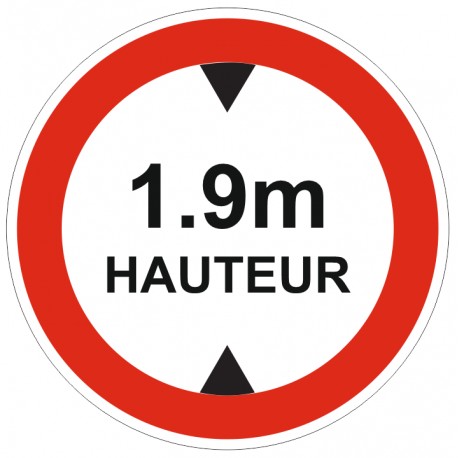 Panneau à personnaliser Hauteur