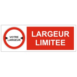 Panneau picto largeur limitée