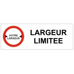 Panneau largeur limitée pictogramme