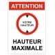 Autocollant hauteur limitée