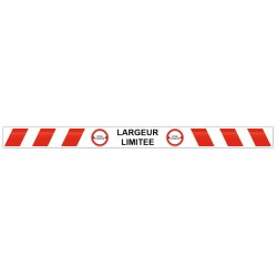 Autocollant Signalétique largeur limitée zebra
