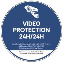 Panneau vidéo protection 24H / 24