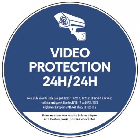Panneau vidéo protection 24H / 24