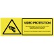 Panneau avertissement vidéo protection