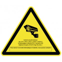 Panneau caméra vidéo surveillance