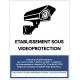Panneau établissement sous vidéoprotection