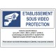 Autocollant établissement sous vidéo protection