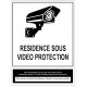 Panneau résidence sous vidéo protection CNIL