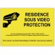 Autocollant signalétique résidence sous vidéoprotection