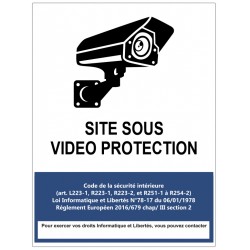 Panneau site sous vidéoprotection