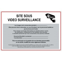 Plaque site sous surveillance