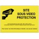 Autocollant signalétique site sous vidéoprotection