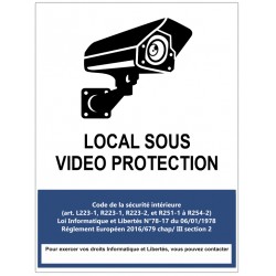 Panneau local sous vidéoprotection