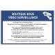 Affiche boutique sous surveillance RGPD
