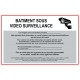 Plaque batiment sous surveillance