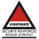 Panneau ou autocollant vigipirate