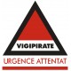 Autocollant vigipirate - urgence attentat