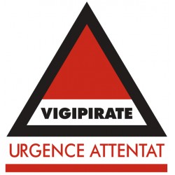 Autocollant vigipirate - urgence attentat