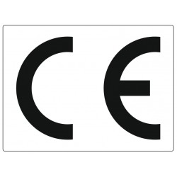 Etiquette CE fond blanc