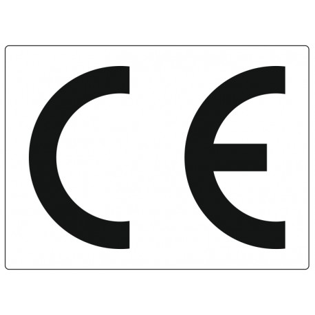 Etiquette CE fond blanc