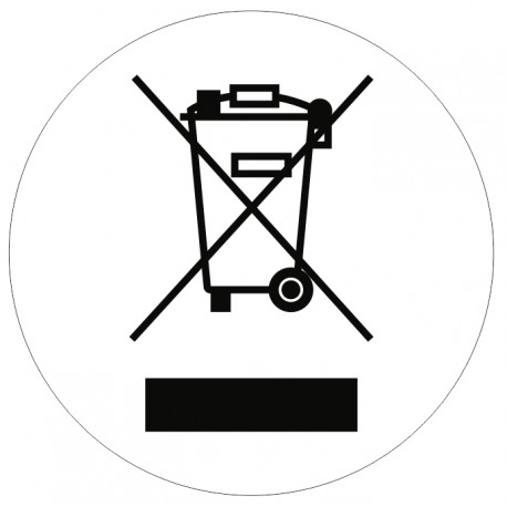 Autocollant DEEE rond