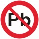 Autocollant plomb interdit