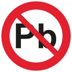 Autocollant plomb interdit