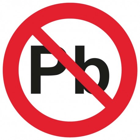 Autocollant plomb interdit