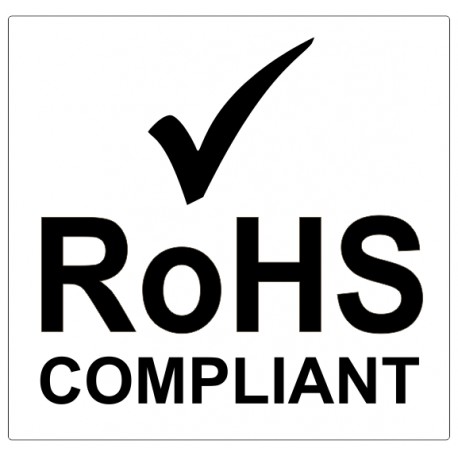 Etiquette RoHS compliant