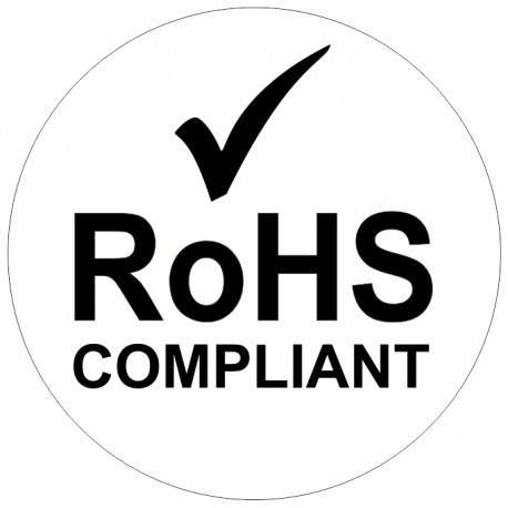 Etiquette RoHS compliant Rond