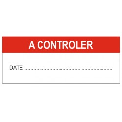 Autocollant a controler + date
