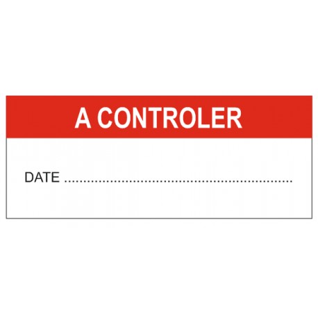 Autocollant a controler + date
