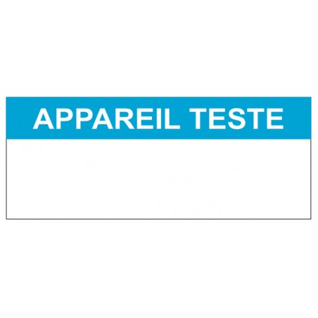 Autocollant appareil testé