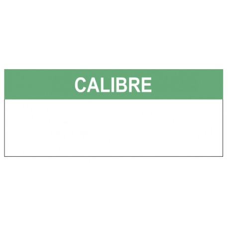 Autocollant calibré