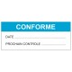Autocollant conforme + date
