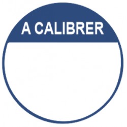 Autocollant a calibrer