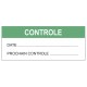 Etiquette controle + date