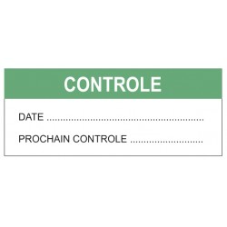 Etiquette controle + date