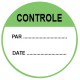 Etiquette controle + date + par