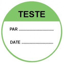 Pastille testé par + date