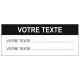 Autocollant texte à personnaliser