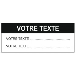 Autocollant texte à personnaliser